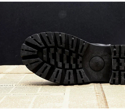Waltraud® | Winterstiefel aus schwarzem Leder
