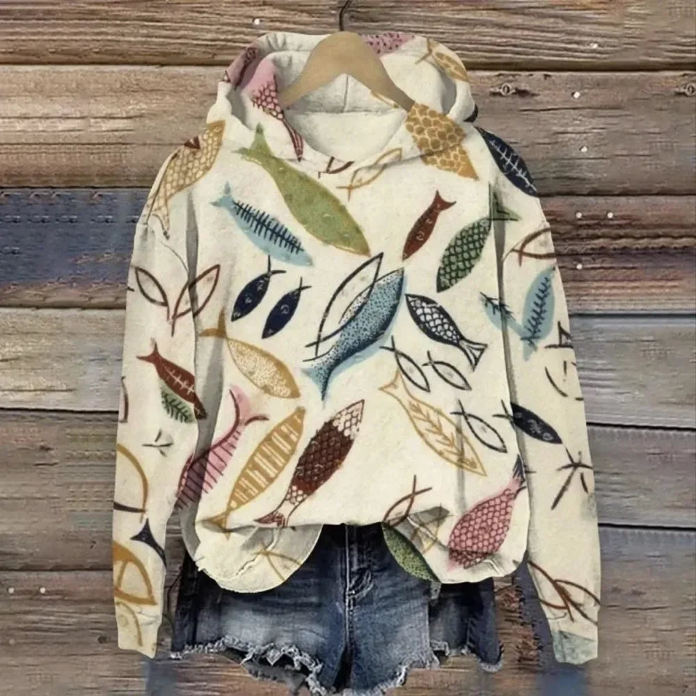 NERIA® | Sweatshirt mit floralem Druck