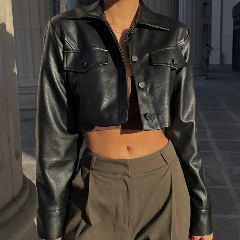 Irma® | Elegante Lederimitatjacke