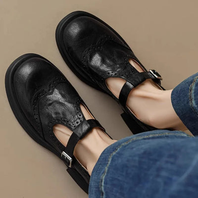 Louisa® | Vegane Leder Orthopädische Mary Jane Schuhe
