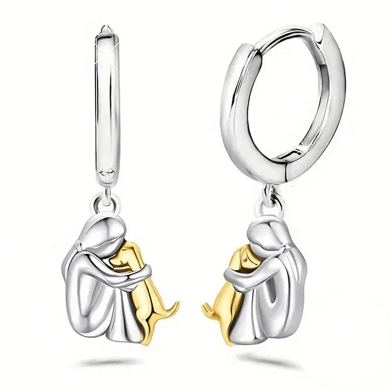 Millie® | Ohrringe mit Hundesymbol (Runder Verschluss)