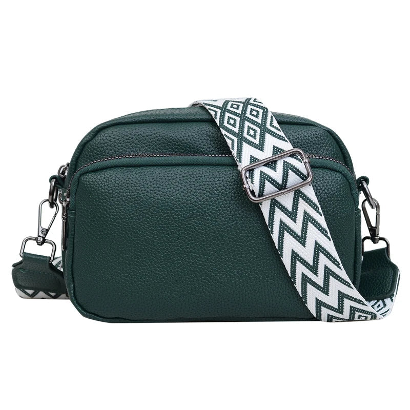 Alina® | Raffiniertes Leder Schultertasche