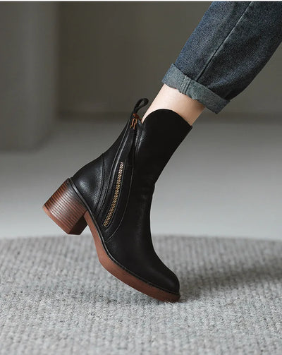 Edith® | Leder Stiefeletten