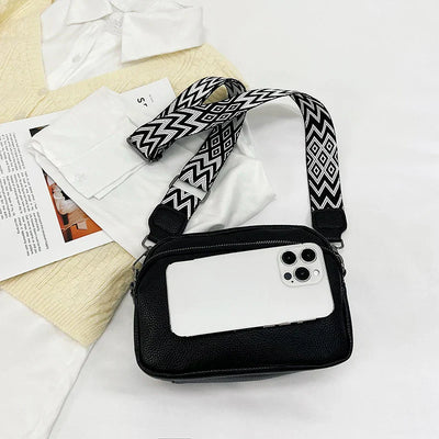 Alina® | Raffiniertes Leder Schultertasche