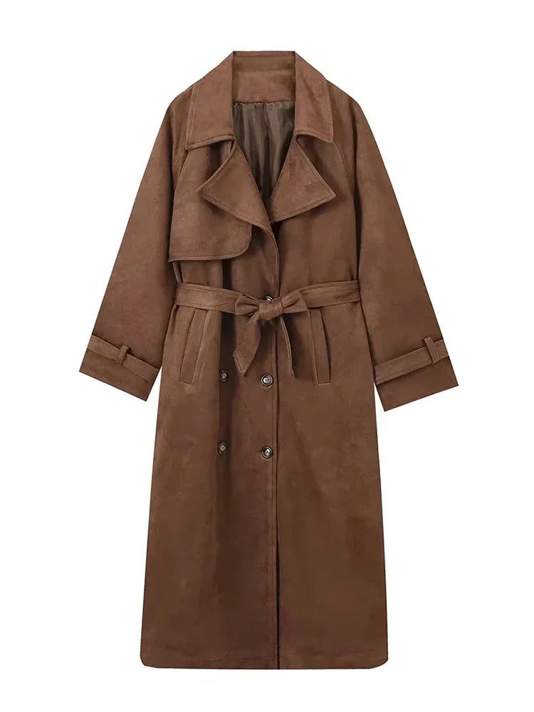 Johanne® | Trenchcoat aus Wildleder