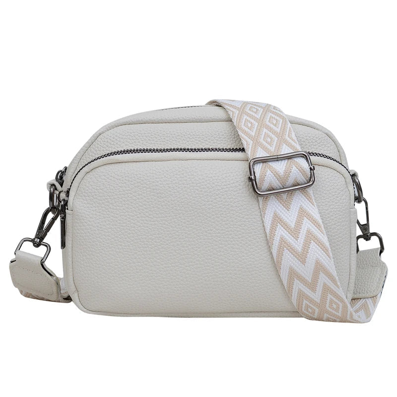 Alina® | Raffiniertes Leder Schultertasche