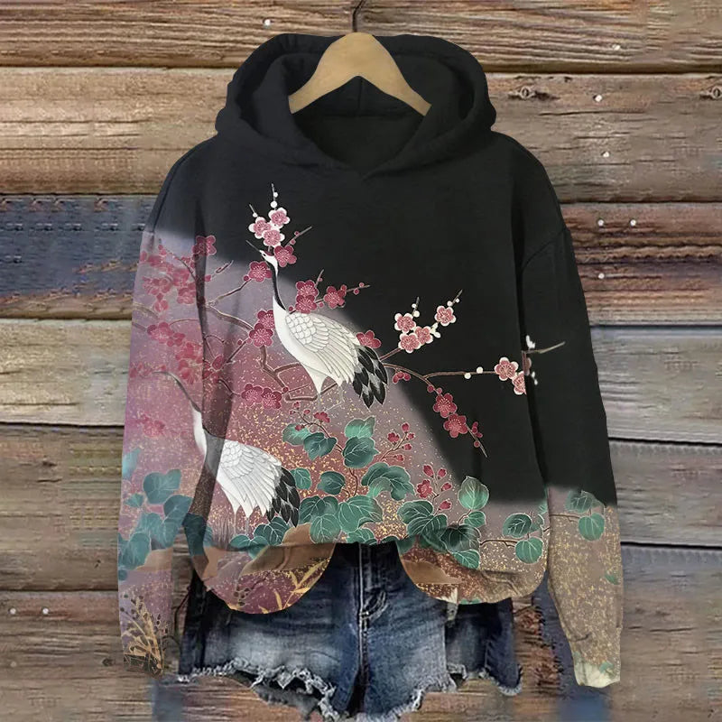 ODELE® | Sweatshirt mit floralem Druck