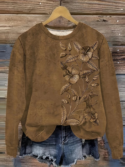 VELIA® | Sweatshirt mit floralem Druck