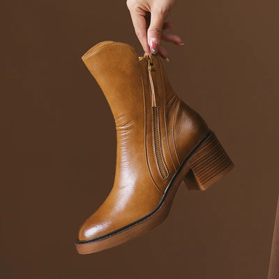 Edith® | Leder Stiefeletten