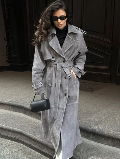 Lea® | Trench Coat aus Wildleder