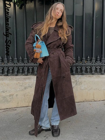 Lea® | Trench Coat aus Wildleder