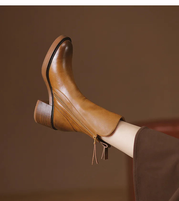 Edith® | Leder Stiefeletten