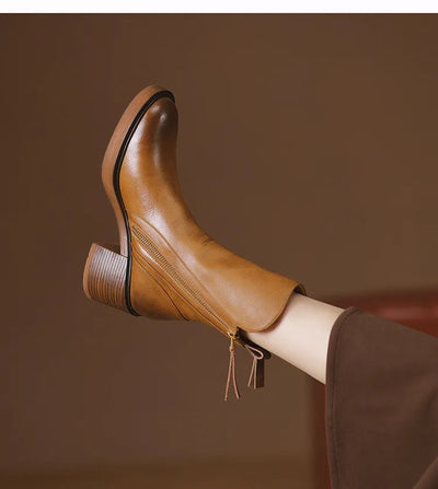 Edith® | Leder Stiefeletten