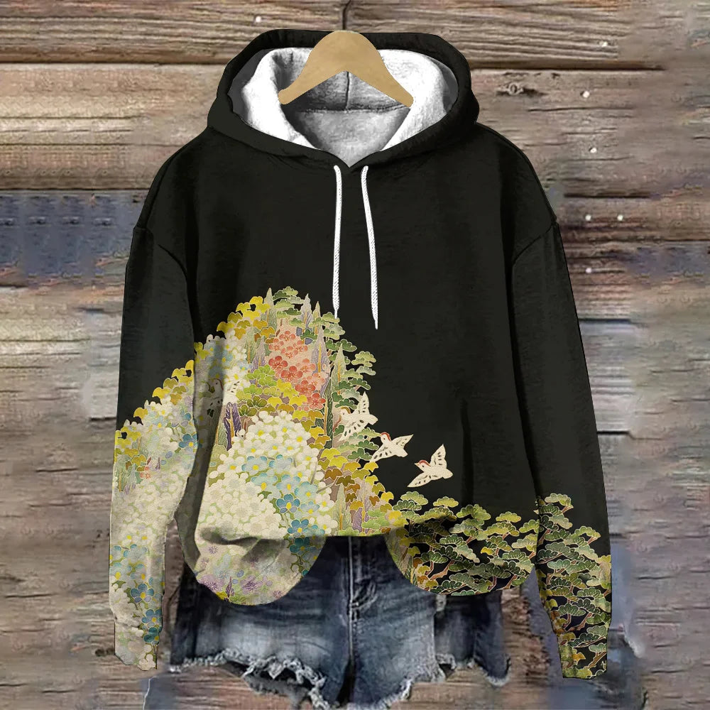 FENJA® | Sweatshirt mit floralem Druck