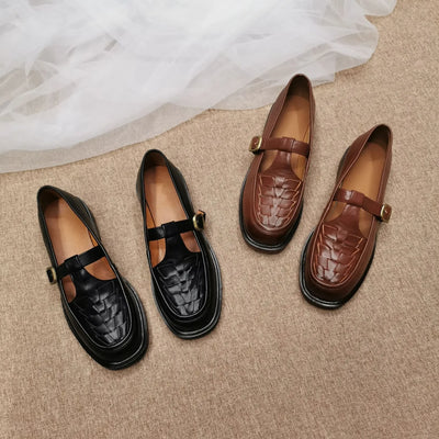 Elisabeth® | Vegane Leder Orthopädische Mary Jane Schuhe