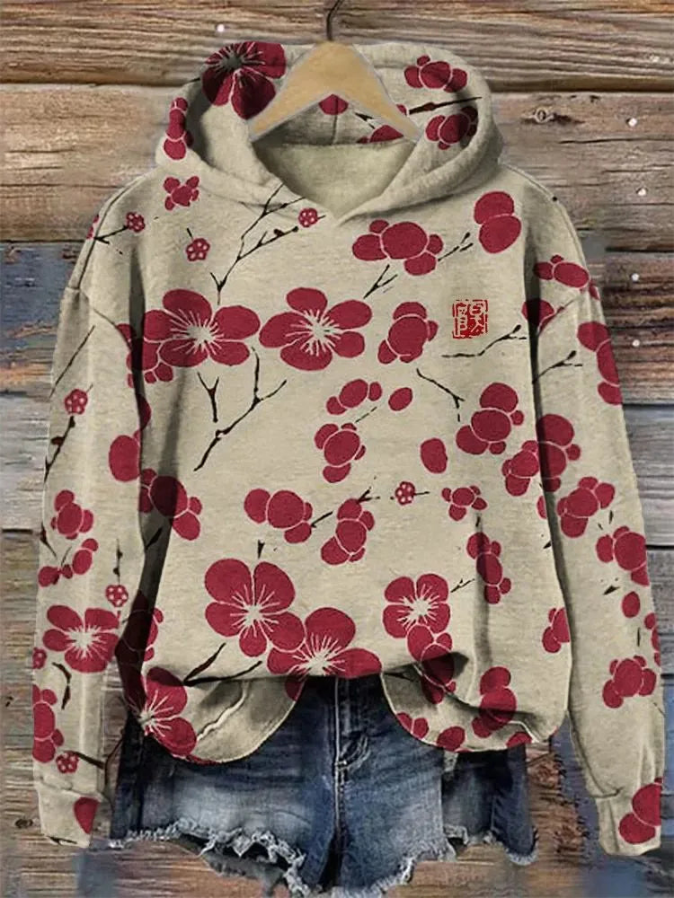 YLENA® | Sweatshirt mit floralem Druck