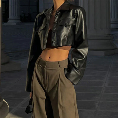 Irma® | Elegante Lederimitatjacke