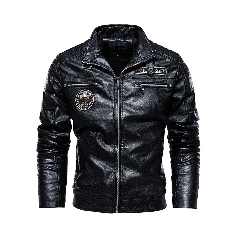Günther® | Vintage Braun Premium Bikerjacke aus Leder
