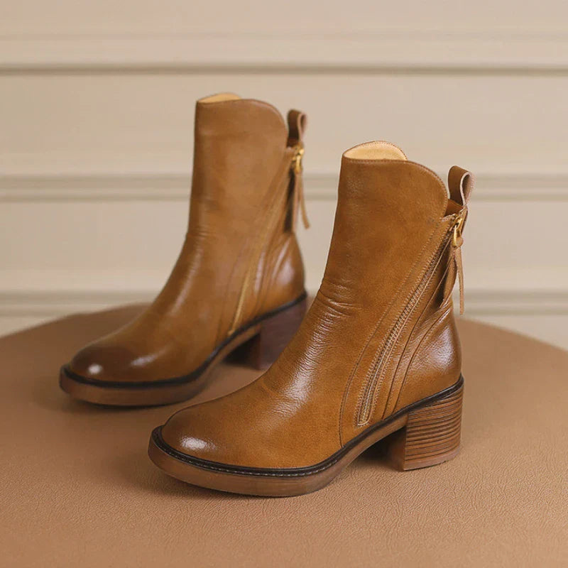 Edith® | Leder Stiefeletten