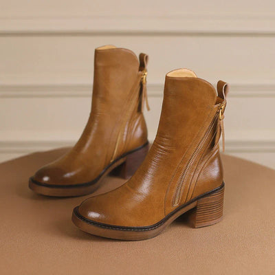 Edith® | Leder Stiefeletten