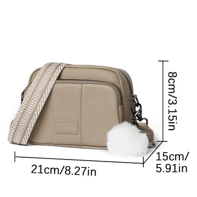 Gisela® | Raffiniertes Leder Schultertasche