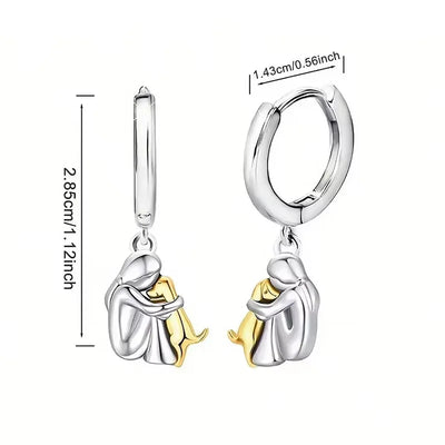 Millie® | Ohrringe mit Hundesymbol (Runder Verschluss)