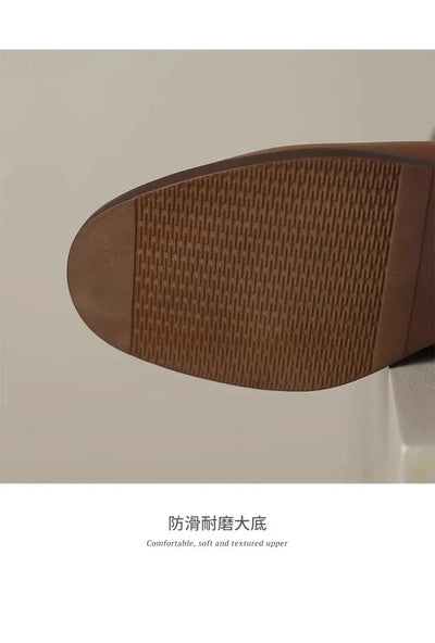 Gerlinde® |  Chelsea-Stiefel aus weichem Leder mit dickem Absatz