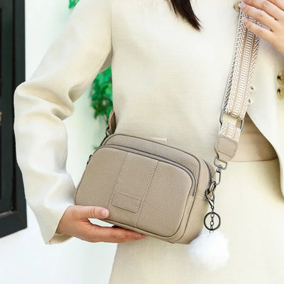 Gisela® | Raffiniertes Leder Schultertasche