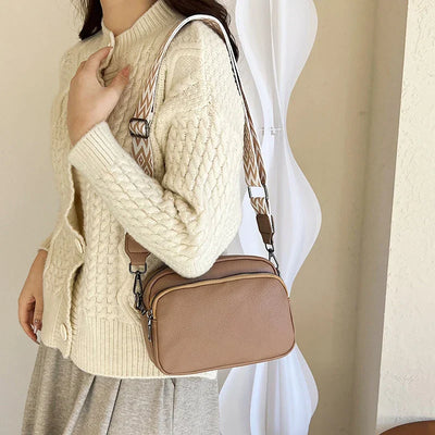 Alina® | Raffiniertes Leder Schultertasche