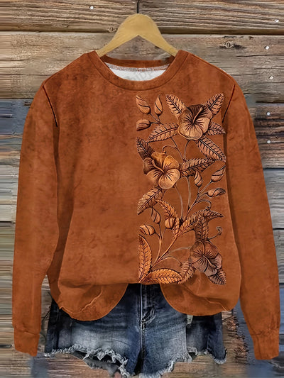 VELIA® | Sweatshirt mit floralem Druck
