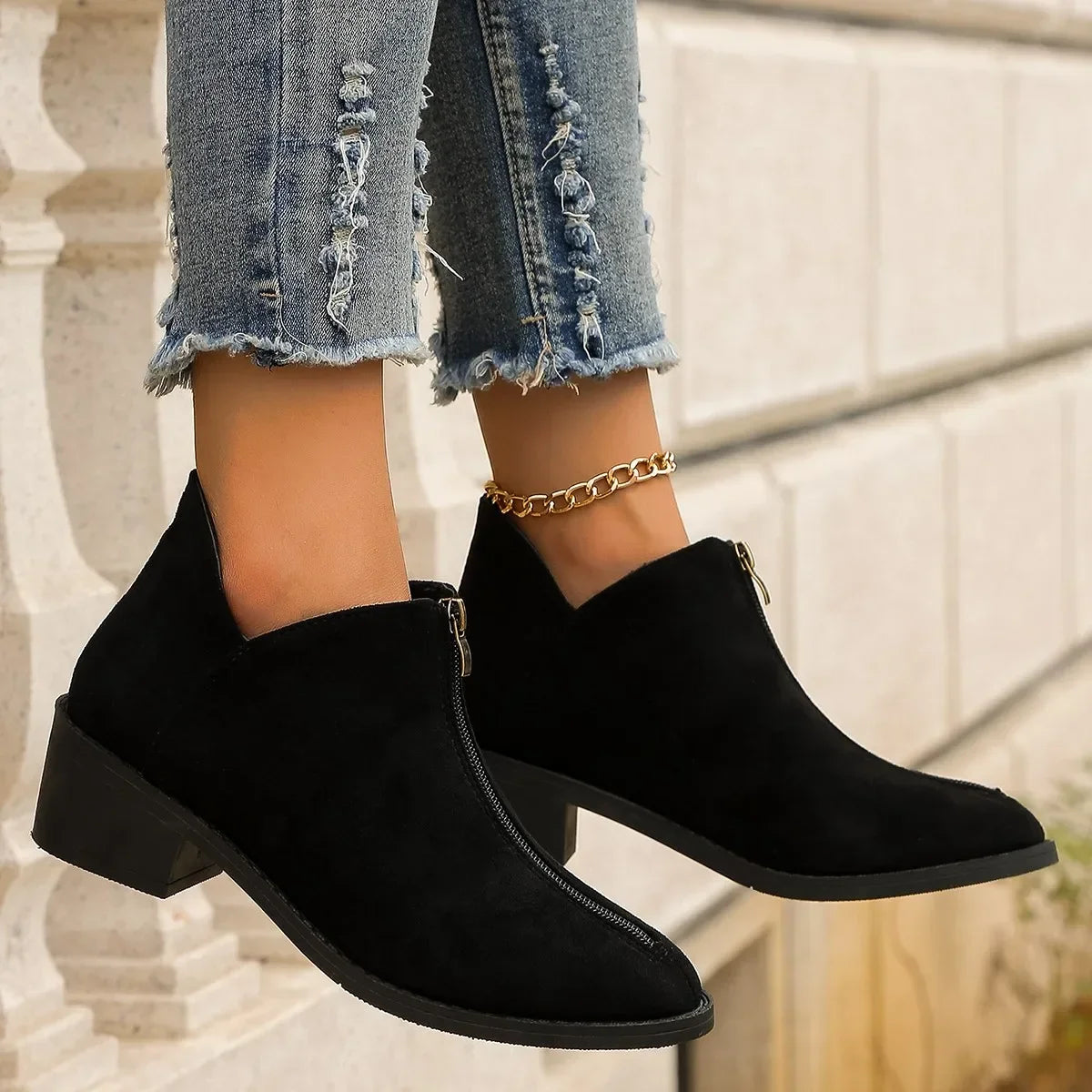 Selina® | Robuste Stiefel mit Reißverschluss