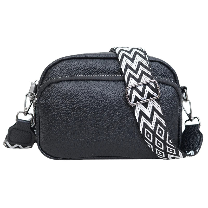 Alina® | Raffiniertes Leder Schultertasche