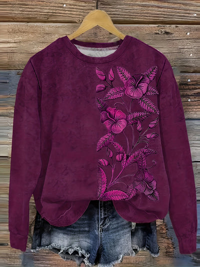 VELIA® | Sweatshirt mit floralem Druck