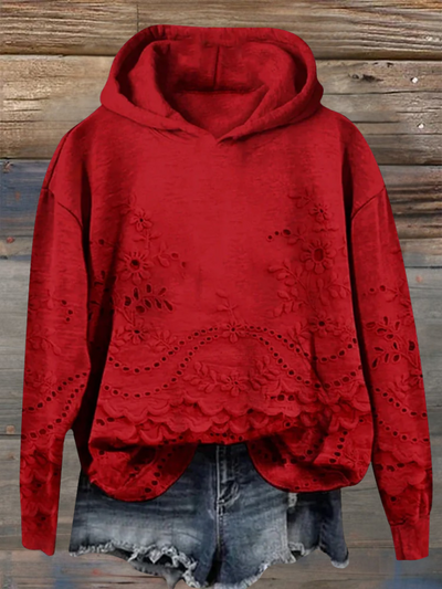 MARLA® | Sweatshirt mit Blumenmuster