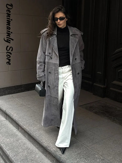 Lea® | Trench Coat aus Wildleder