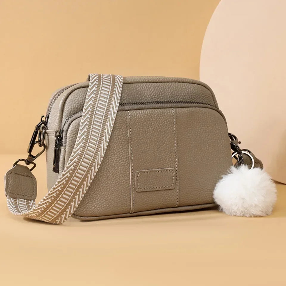 Gisela® | Raffiniertes Leder Schultertasche