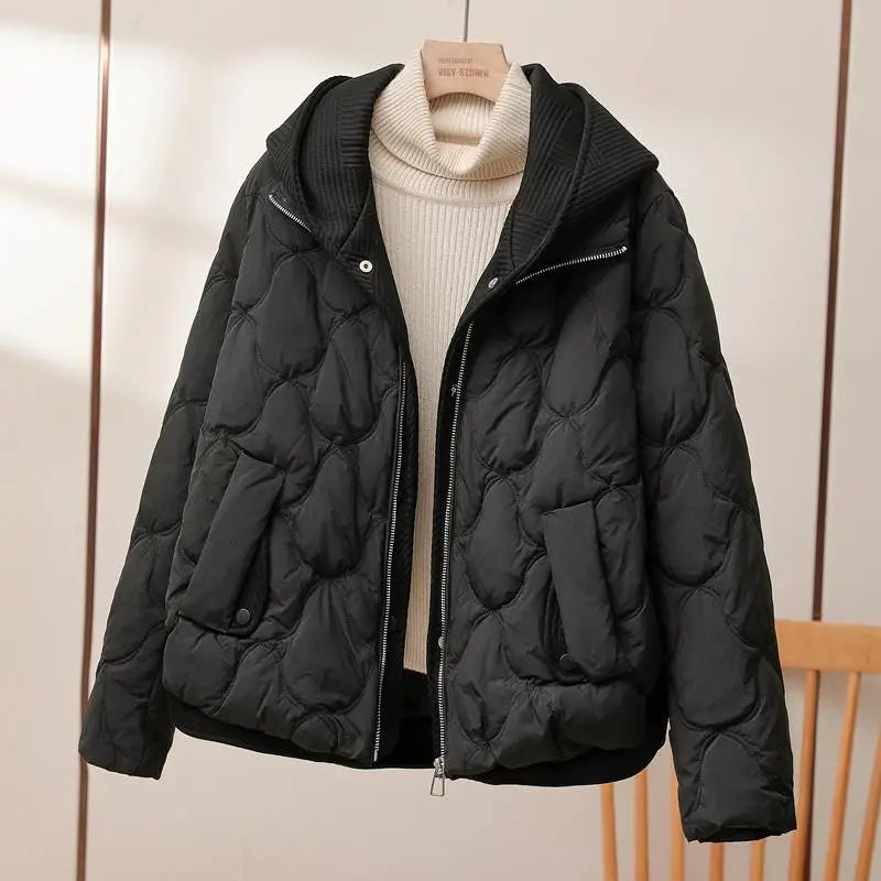 Elisabeth® | Stylische Jacke mit Kapuze in zwei Teilen.