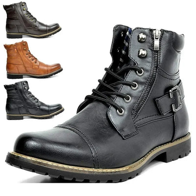 Kevin® | Leder Schnürstiefel