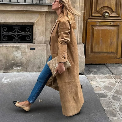 Louise® | Trenchcoat aus Wildleder