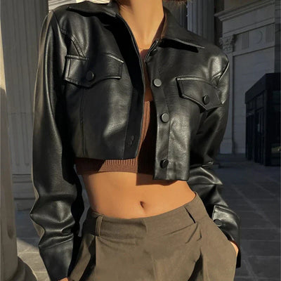 Irma® | Elegante Lederimitatjacke
