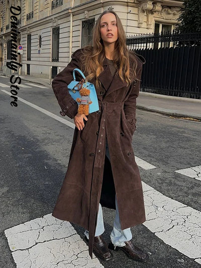Lea® | Trench Coat aus Wildleder