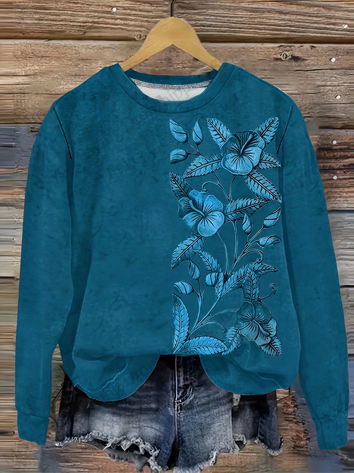 VELIA® | Sweatshirt mit floralem Druck