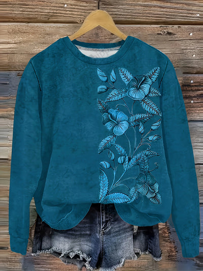 VELIA® | Sweatshirt mit floralem Druck