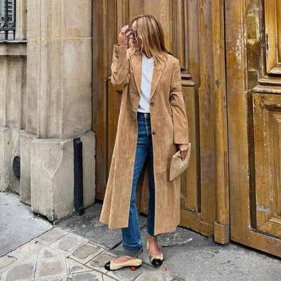 Louise® | Trenchcoat aus Wildleder