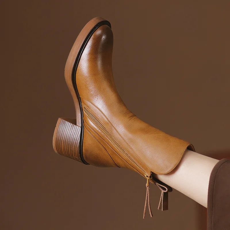 Edith® | Leder Stiefeletten