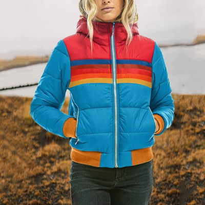 Viki® | Retro-Jacke mit Pelzhut
