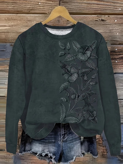 VELIA® | Sweatshirt mit floralem Druck