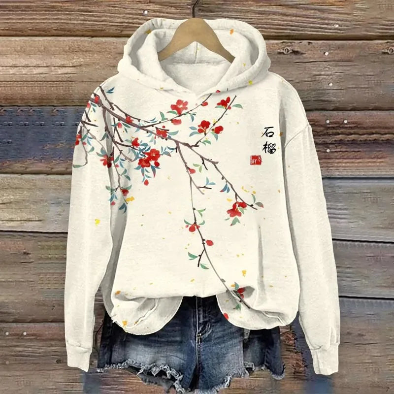 MELIA® | Sweatshirt mit floralem Druck