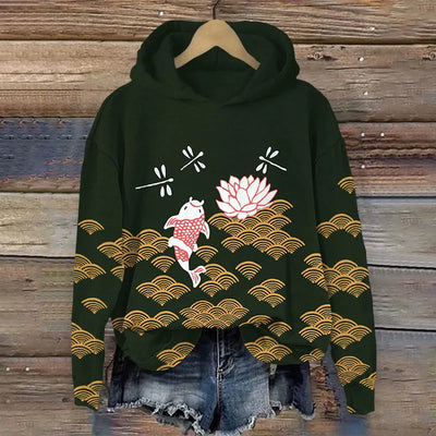 YLENA® | Sweatshirt mit floralem Druck