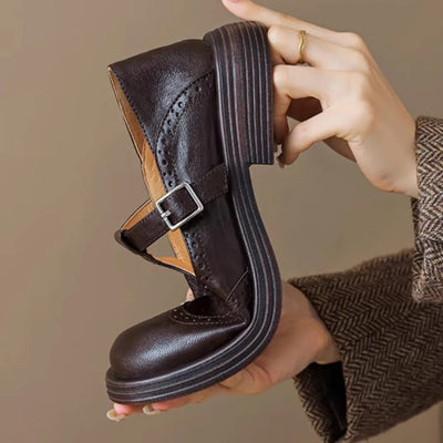 Louisa® | Vegane Leder Orthopädische Mary Jane Schuhe